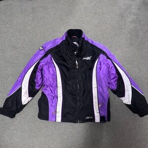 Castle Charm Women's Purple and Black Ski Jacket